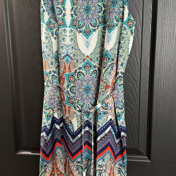 Multicolor Bohemian Print Dress - Picture 3 of 4